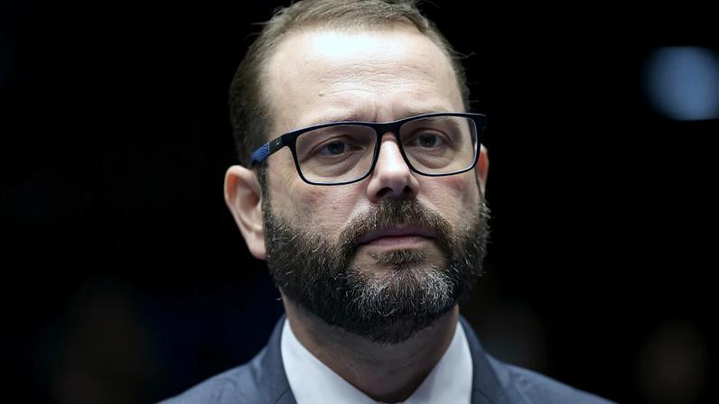Jorge Seif no plenário do Senado Federal