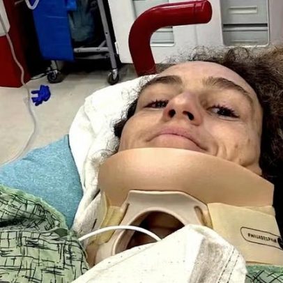 Justine Dupont hospitalizada após queda de onda de 7,6 m no México