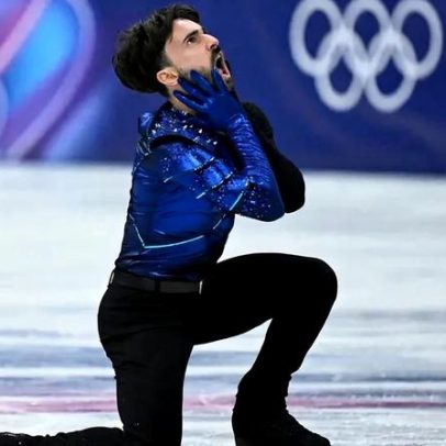 Patinador francês rouba a cena ao som de Lady Gaga nas Olimpíadas de Inverno