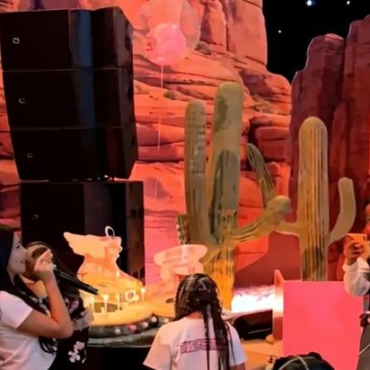 Kylie Jenner e Travis Scott se reúnem para celebrar aniversários de Stormi e Aire
