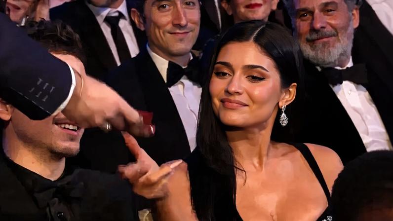 Kylie Jenner's awkward reaction at the BAFTAs.