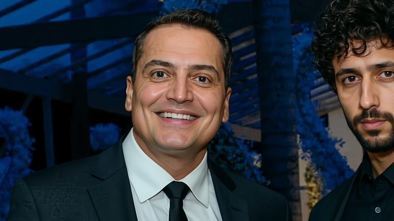 Leo Dias e o namorado, Moisés — Foto: Eduardo Martins/BrazilNews