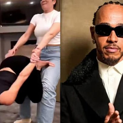 Fãs apontam voz de Lewis Hamilton em vídeo de Kim Kardashian com a família