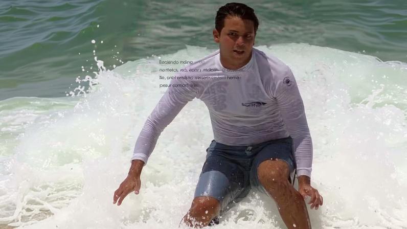 Danilo Mesquita vai viver Guido Schäffer no cinema, médico surfista que pode se tornar o primeiro santo carioca — Foto: Quem / Reprodução