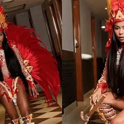Lorena Maria estreia no Carnaval como musa da Unidos de Padre Miguel