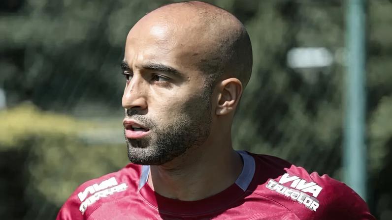 Lucas Moura será preservado no Choque-Rei. O jogador se recuperou recentemente de uma lesão. (Foto: Rubens Chiri/São Paulo FC)