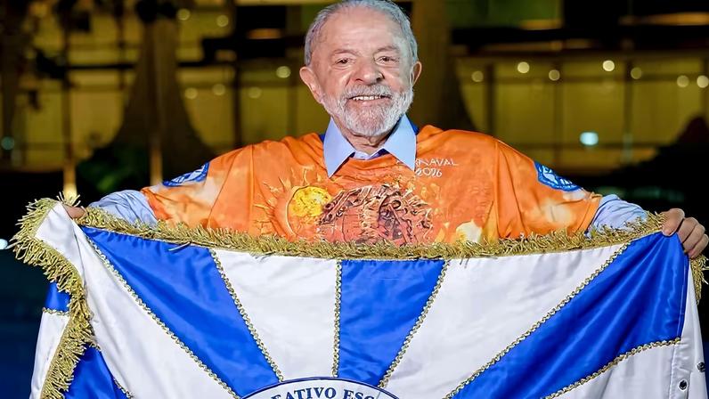O presidente Lula será homenageado no enredo da escola Acadêmicos de Niterói — Foto: Reprodução/Instagram