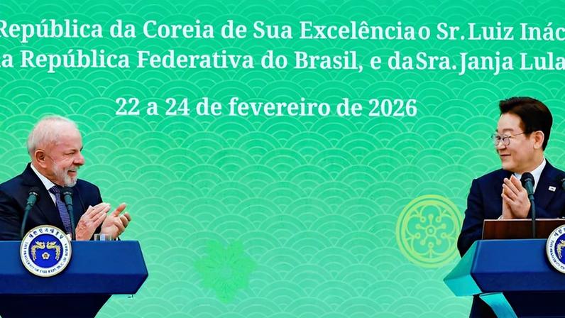 Lula e o presidente da Coreia do Sul