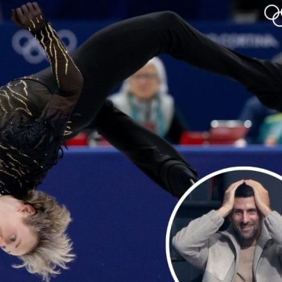 Malinin conquista ouro na patinação enquanto Djokovic assiste