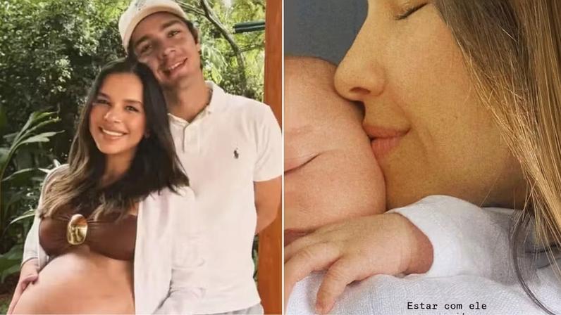 Em registro carinhoso com o filho, Mariana Rios se declara: 'O melhor lugar do mundo' — Foto: Reprodução Instagram