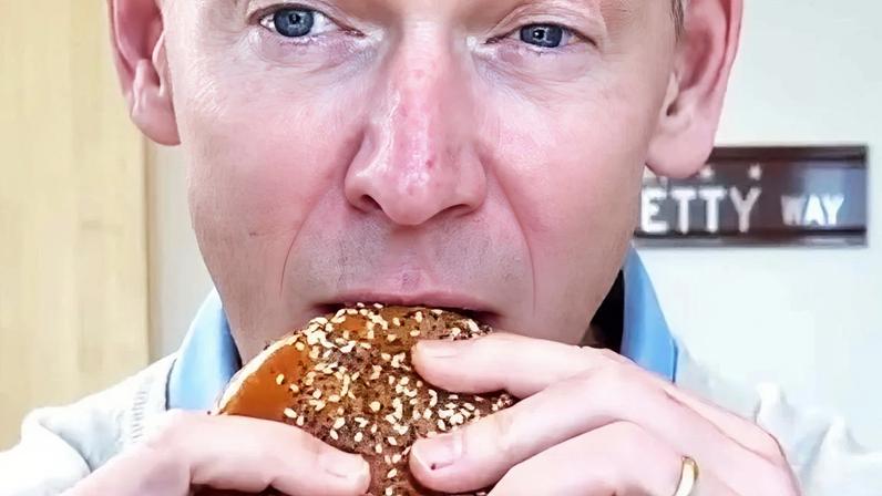 CEO of McDonald's with Big Arch Burger