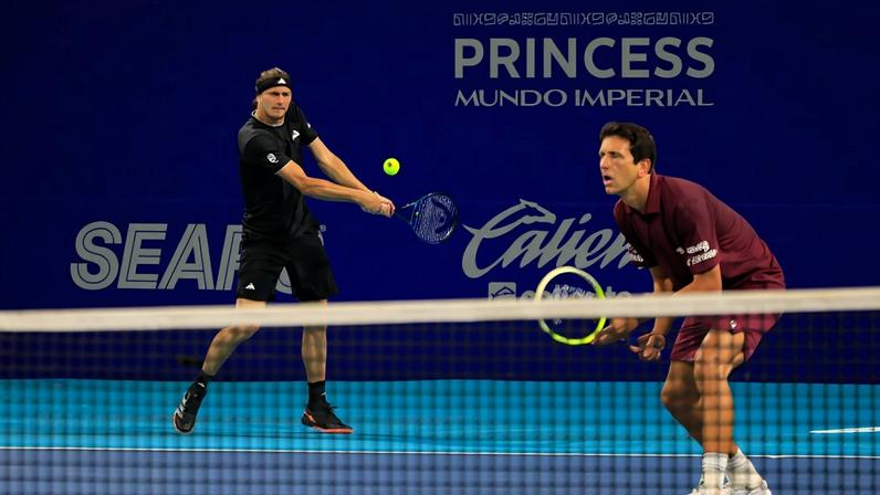 Alexander Zverev e Marcelo Melo (Foto: Abierto Mexicano de Tenis)
