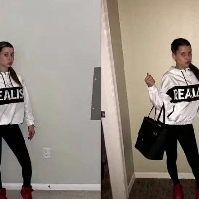Garota recria foto viral que virou meme após 10 anos