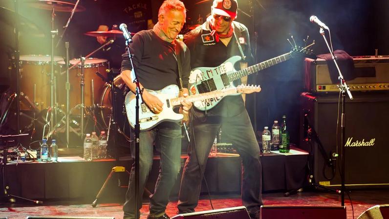 Bruce Springsteen and Tom Morello.