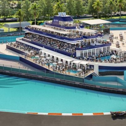 GP de Miami terá superiate com suítes, piscina e vista privilegiada