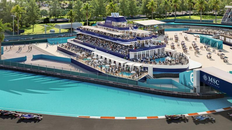 GP de Miami terá iate com visão privilegiada da pista — Foto: Divulgação
