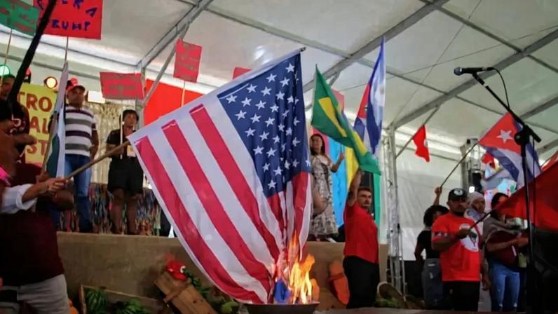 MST condenou os ataques de EUA e Israel ao Irã e manifesta solidariedade ao povo iraniano (Foto: Laís Alanna/ MST Divulgação)