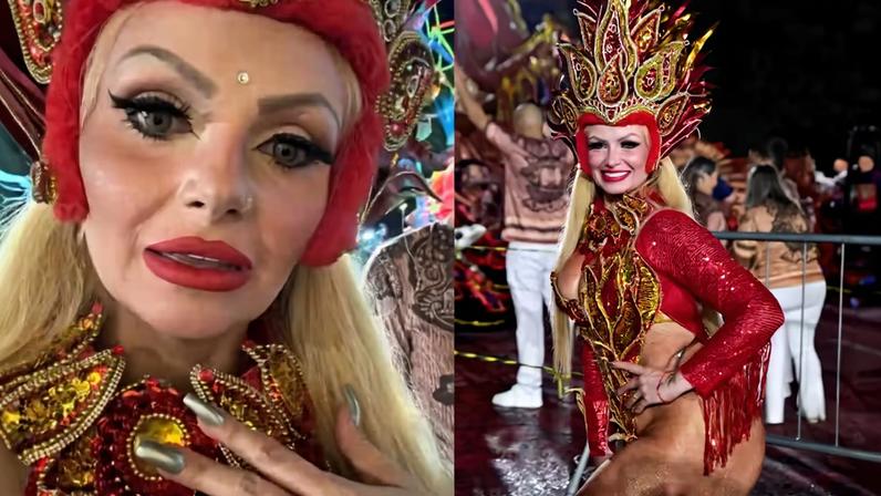 Suéllem Cury, a Mulher Pera, diz ter sofrido retaliação de escola de samba