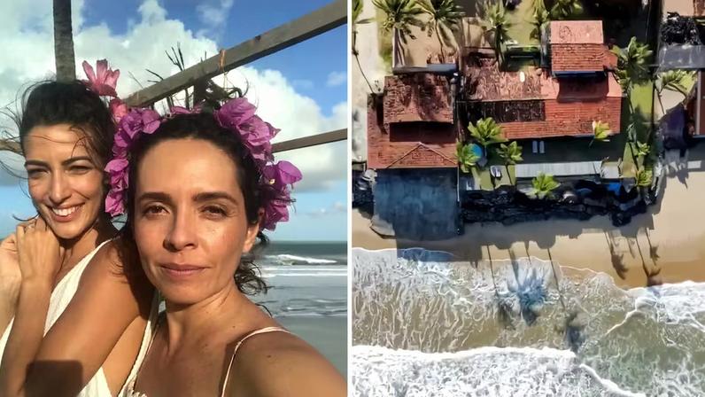 Nadia Bochi e Silvia Henz se casaram em pousada na Paraíba — Foto: Arquivo pessoalReprodução/Instagram