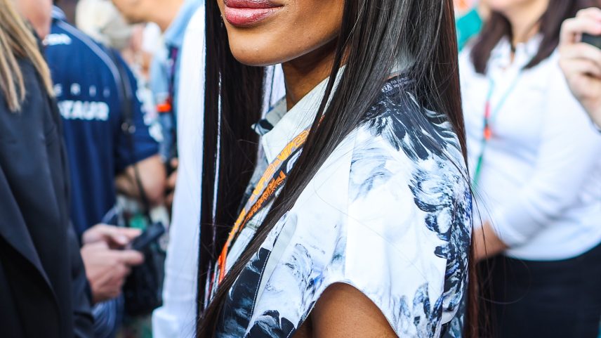 Naomi Campbell, pictured above at the F1 Grand Prix in Abu Dhabi in November 2023, is named nearly 300 times in new Epstein files released by the Department of Justice.