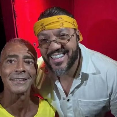 Romário elogia Belo na Sapucaí durante o Carnaval