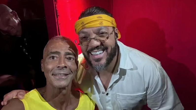 Romário e Belo — Foto: Instagram/Reprodução