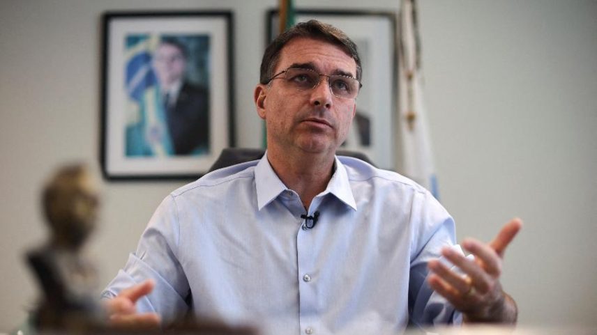 O pré-candidato à Presidência Flávio Bolsonaro (PL)