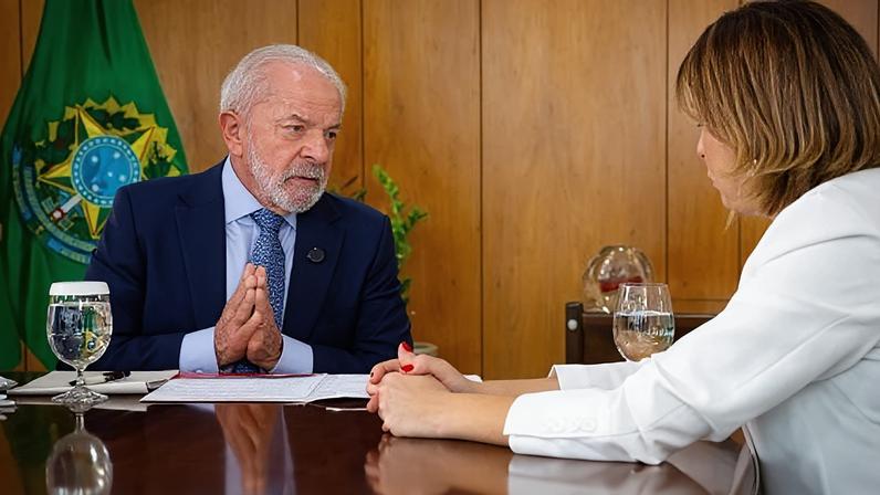 O presidente Lula em entrevista ao UOL