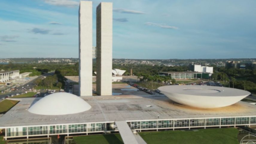 Congresso Nacional, em Brasília (DF) — Foto: Jornal Nacional/ Reprodução