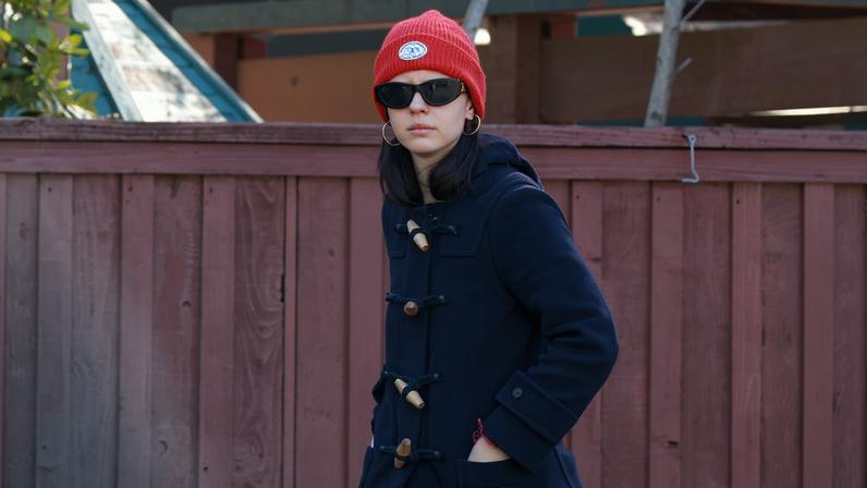 Mia Goth, pictured here on Feb. 18 outside her Los Angeles home, reportedly wants ex Shia LaBeouf to go to rehab.