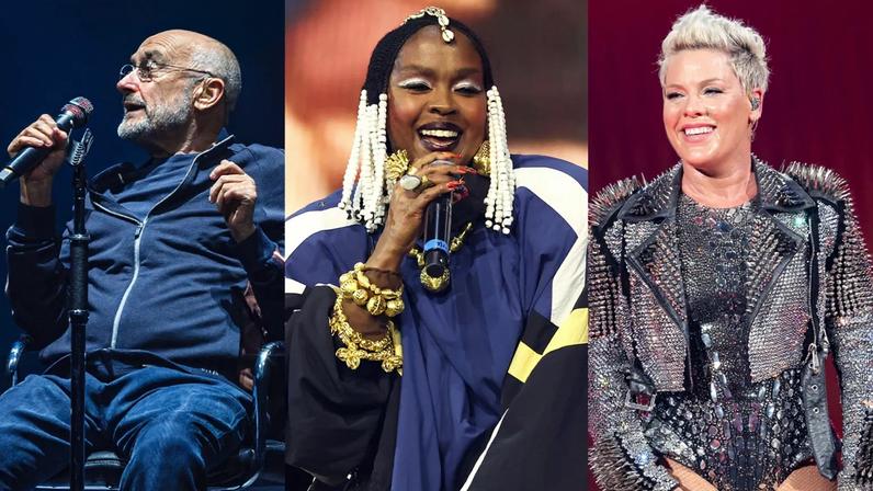 Phil Collins, Lauryn Hill and Pink