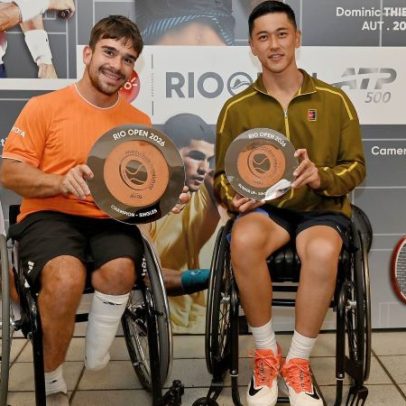 De la Puente e Okada recebem prêmio no Wheelchair Tennis Elite