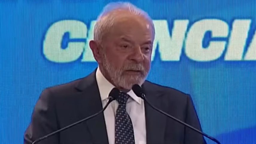 O presidente Lula discursa durante cerimônia no Instituto Butantan, em São Paulo, no dia 9 de fevereiro de 2026 — Foto: Canal Gov/Reprodução