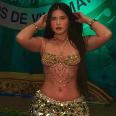 Ex de Gordão da XJ participa do Carnaval e destaca pernas torneadas