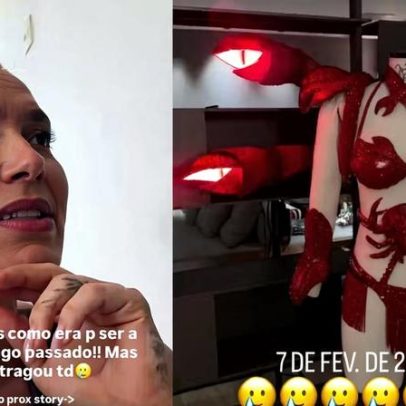 Virgínia revela efeitos da fantasia de caranguejo não ligados pela chuva
