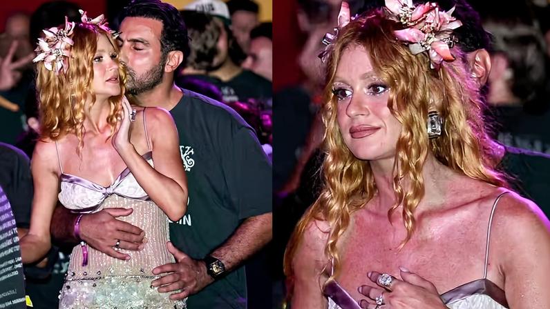 Marina Ruy Barbosa e o noivo — Foto: Eduardo Martins/Brazil News