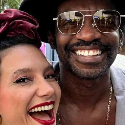 Lorena Comparato e Fabrício Boliveira vão ao Carnaval vestidos de Viúva Porcina e Senhorzinho Malta