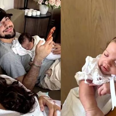 Rafa Kalimann celebra 1 mês da filha Zuza e afirma ter renascido