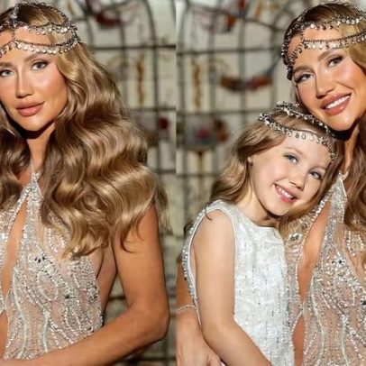 Ana Paula Siebert usa look de Carnaval com a filha Vicky Justus