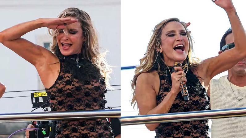 Claudia Leitte finaliza temporada de Carnaval no Bloco Largadinho — Foto: Tomzé Fonseca/ Agnews
