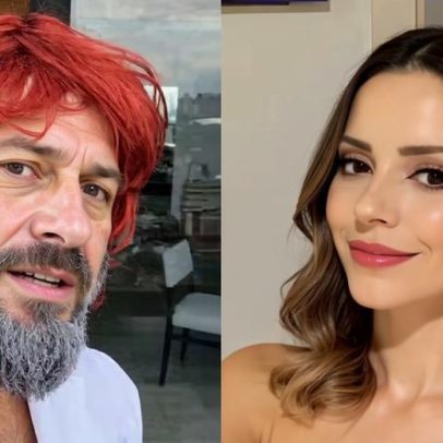 Namorado de Sandy curte evento de maquiagem e peruca; cantora reage