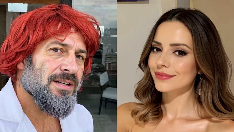 Pedro Andrade, namorado da Sandy curte bloquinho de maquiagem e peruca — Foto: Reprodução/ Instagram
