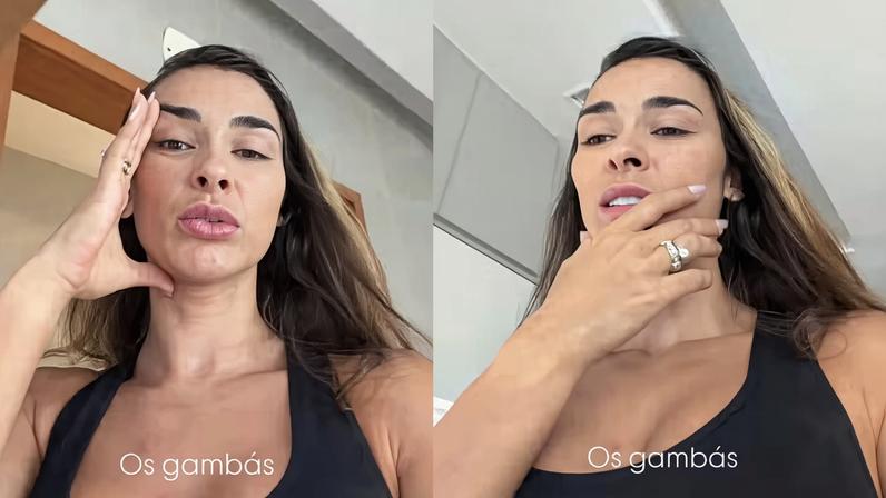 Tainá Militão tem casa invadida por gambás — Foto: Reprodução/ Instagram