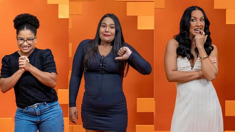 Milena, Chaiany e Maxiane — Foto: Globo/ Manoella Mello