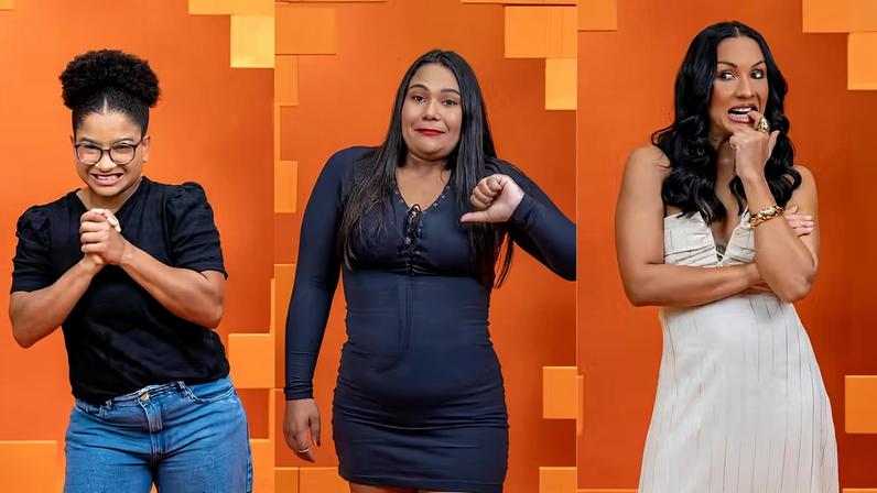 Milena, Chaiany e Maxiane — Foto: Globo/ Manoella Mello