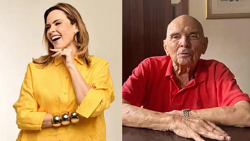 Ana Paula Renault e o pai, Geraldo — Foto: Reprodução/ Instagram