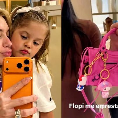 Virginia usa bolsa de R$ 8 mil emprestada da filha Maria Flor