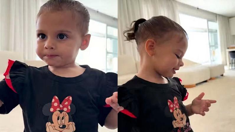 Helena, filha de Neymar e Amanda Kimberlly — Foto: Reprodução/ Instagram