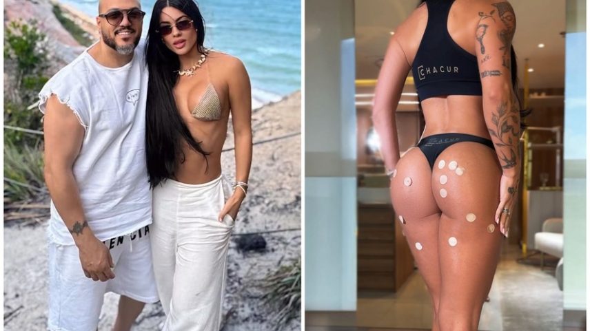 Namorada de Belo, Rayane Figliuzzi exibe 'bumbum harmonizado'
