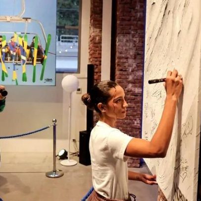 Rayssa Leal visita Casa Brasil em Milão e atletas de vôlei experimentam curling